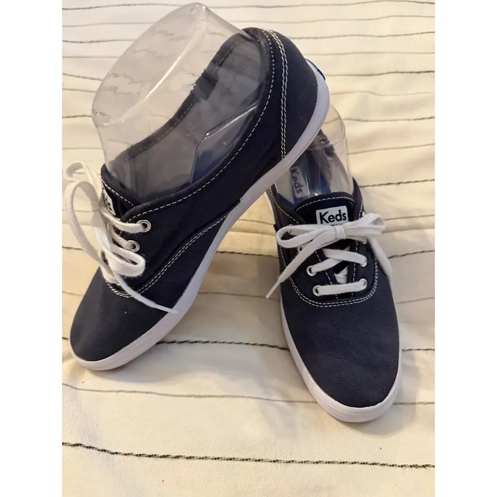 Keds Champion Originals Classic Navy Canvas Sneakers -6.5
